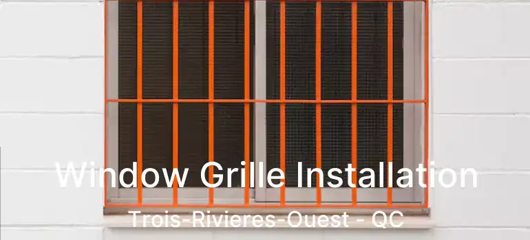  Window Grille Installation Trois-Rivieres-Ouest - QC