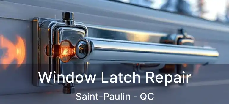  Window Latch Repair Saint-Paulin - QC