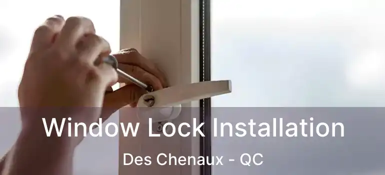  Window Lock Installation Des Chenaux - QC