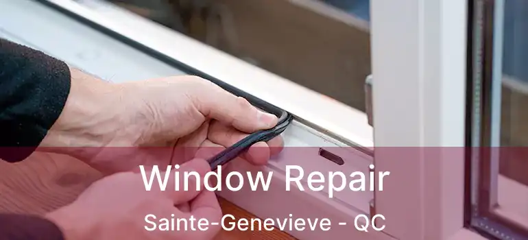  Window Repair Sainte-Genevieve - QC